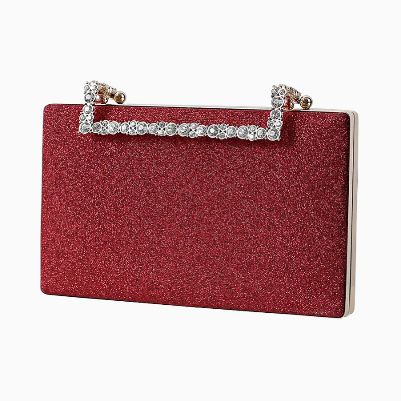 Lindsay Diamond Glitter Clutch Bag