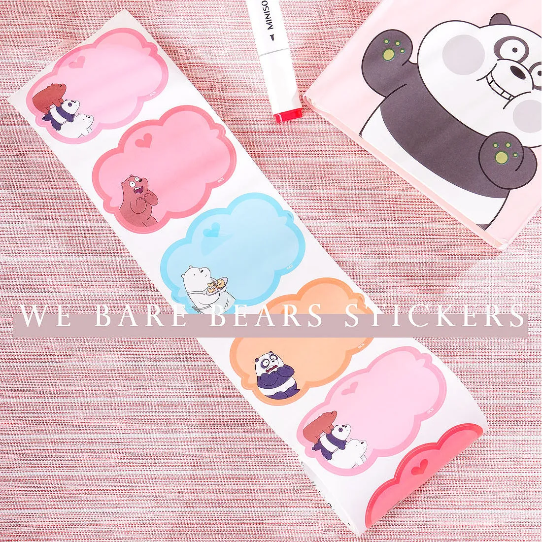 MINISO WE BEAR BEAR-WE BEAR BEAR STICKER,B1