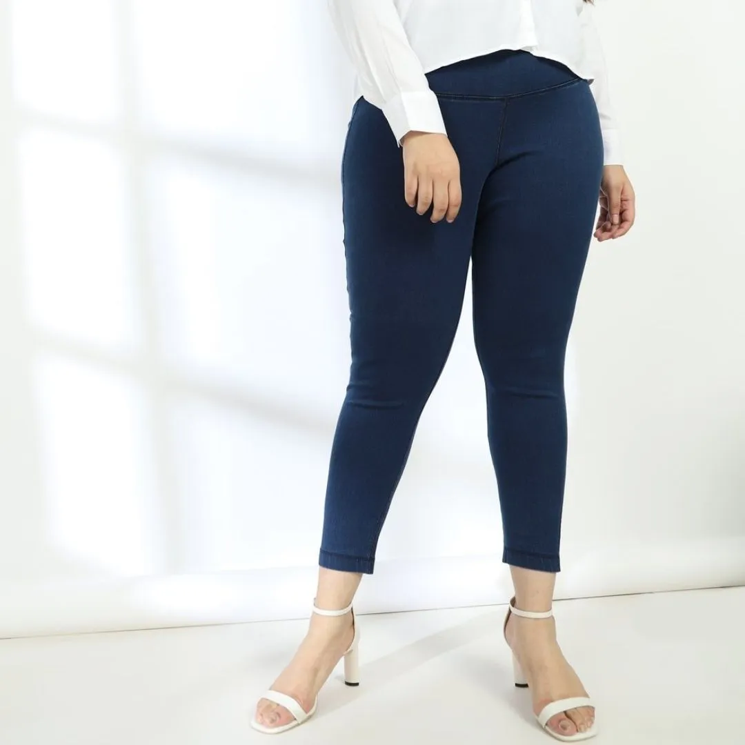 Navy Denim Essential Tummy Shaper Jegging