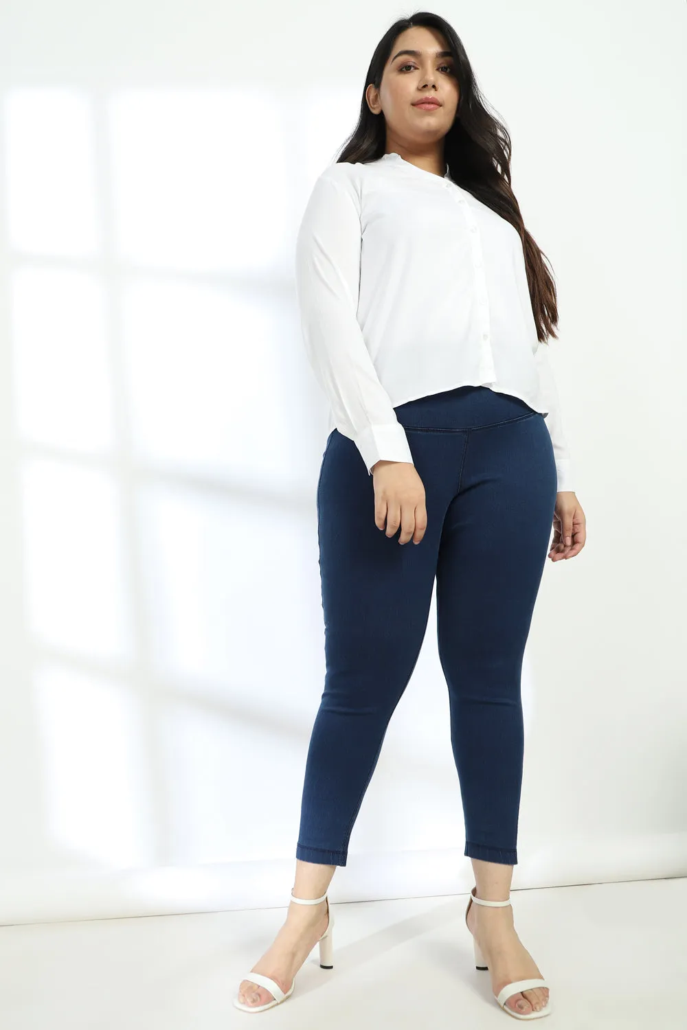 Navy Denim Essential Tummy Shaper Jegging