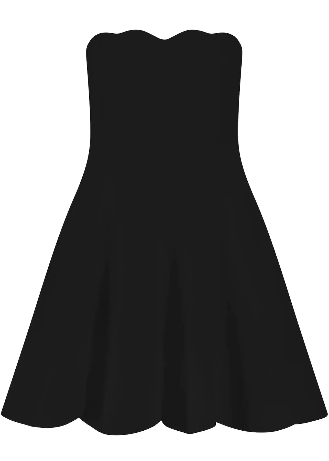 Pearl Mini Dress (Black)
