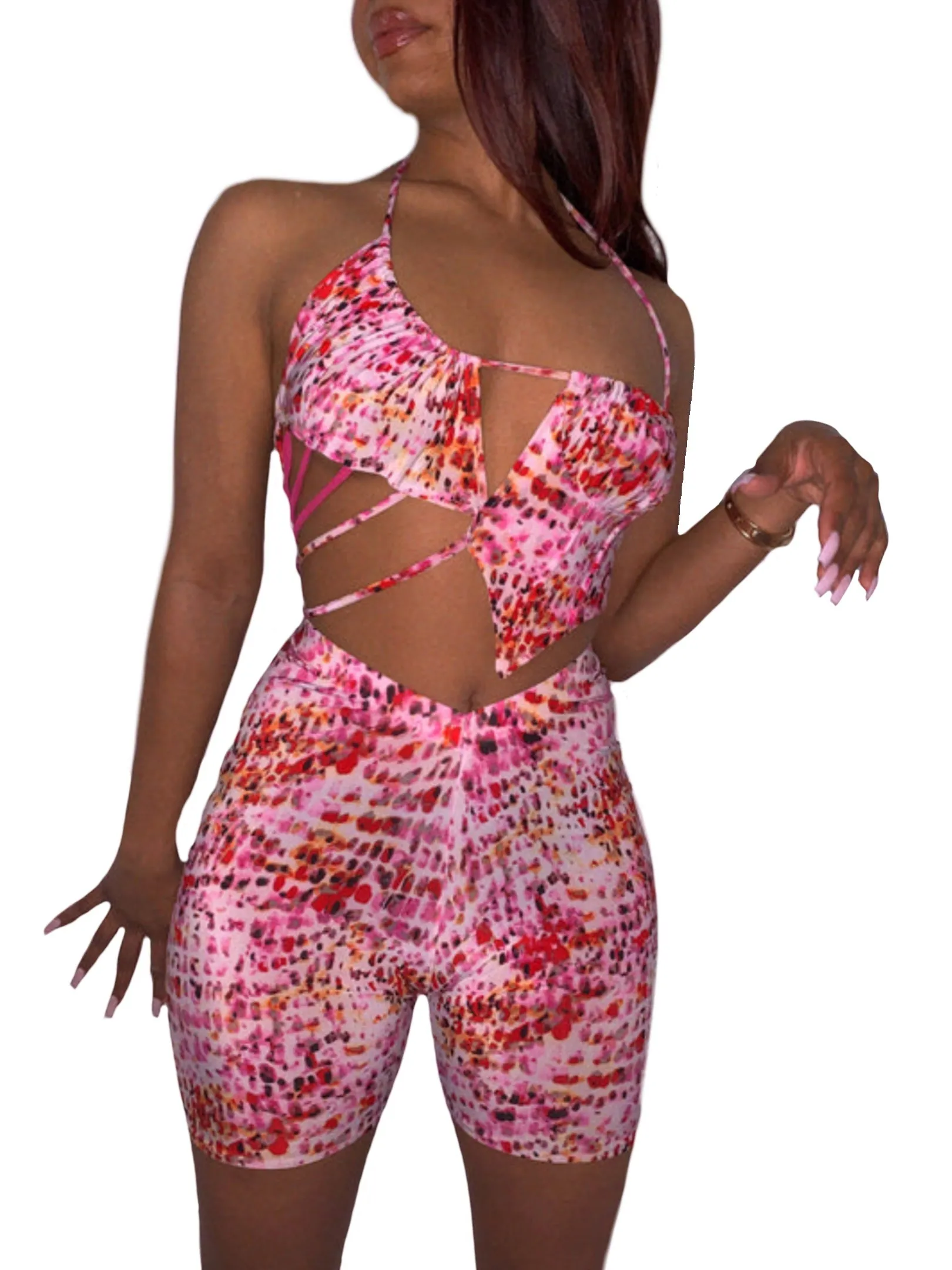 Pink Sandstorm Cycling Shorts (Handmade Collection)