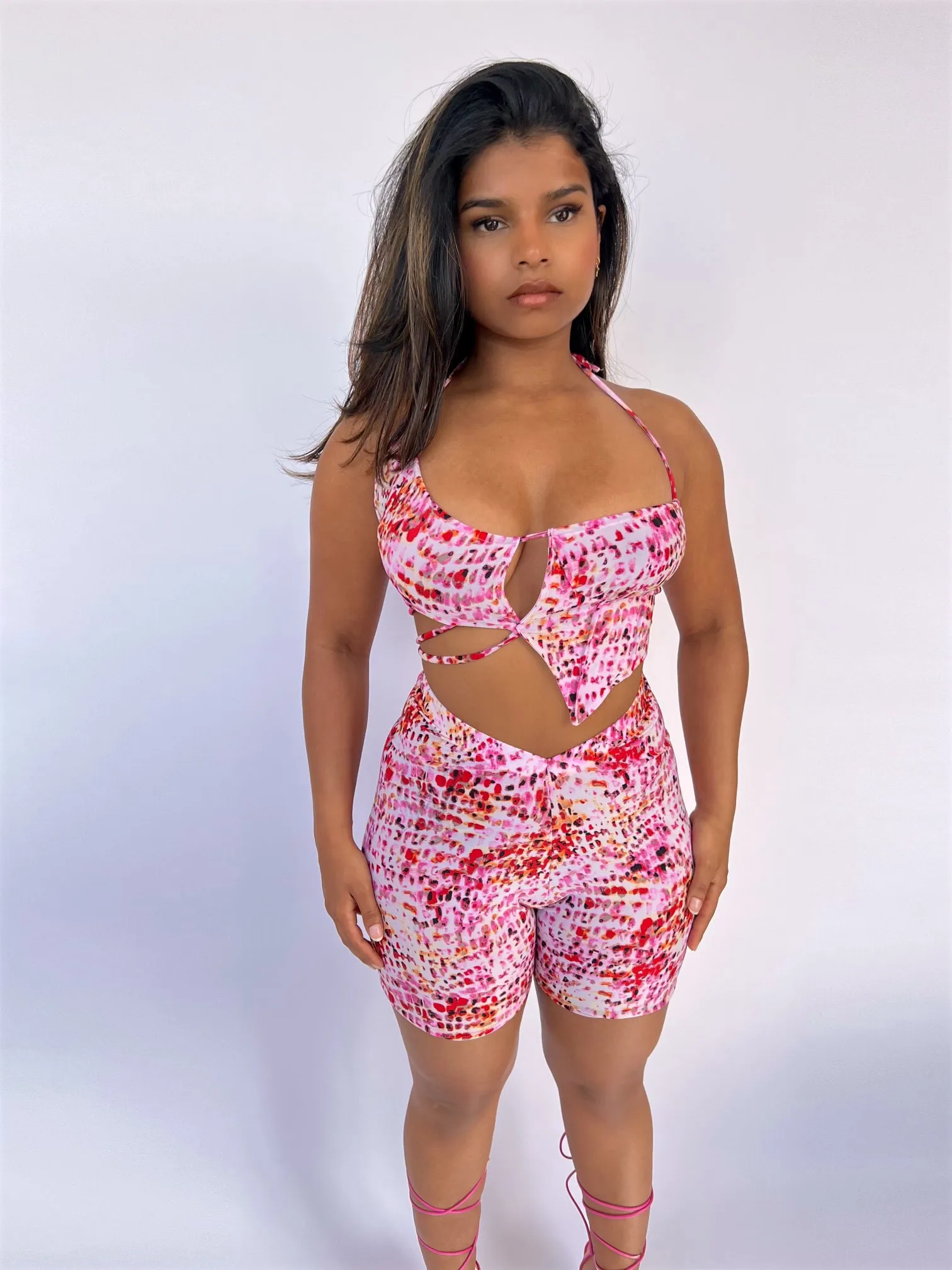 Pink Sandstorm Cycling Shorts (Handmade Collection)