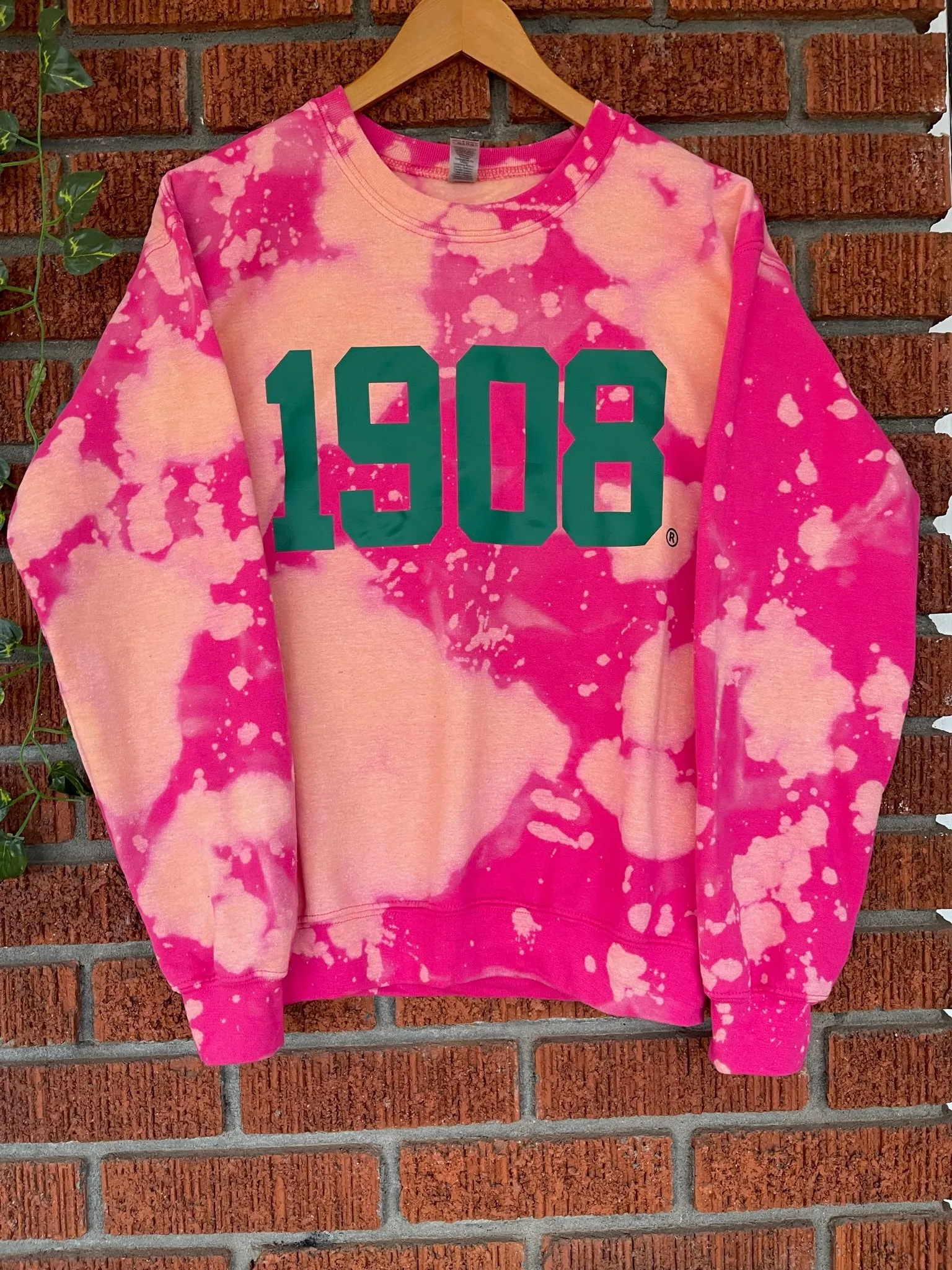 "I Pink, Therefore I Am" Classic 1908 Hand Dyed Sweatshirt