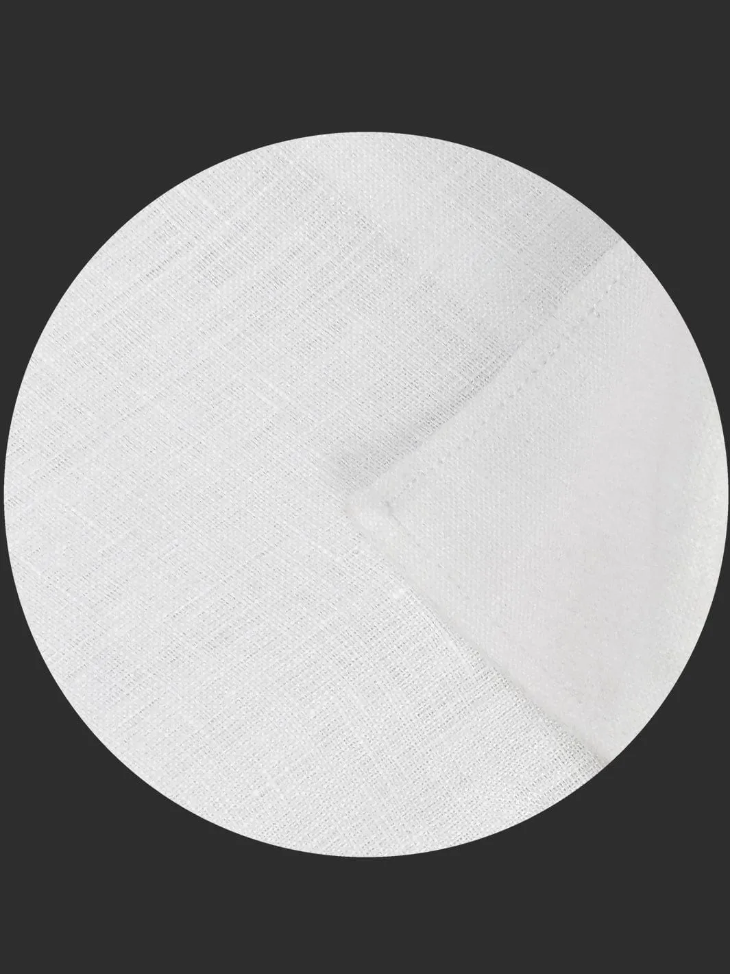 SELECTS Linen Cotton Blended Plain Shirt - White (0871)