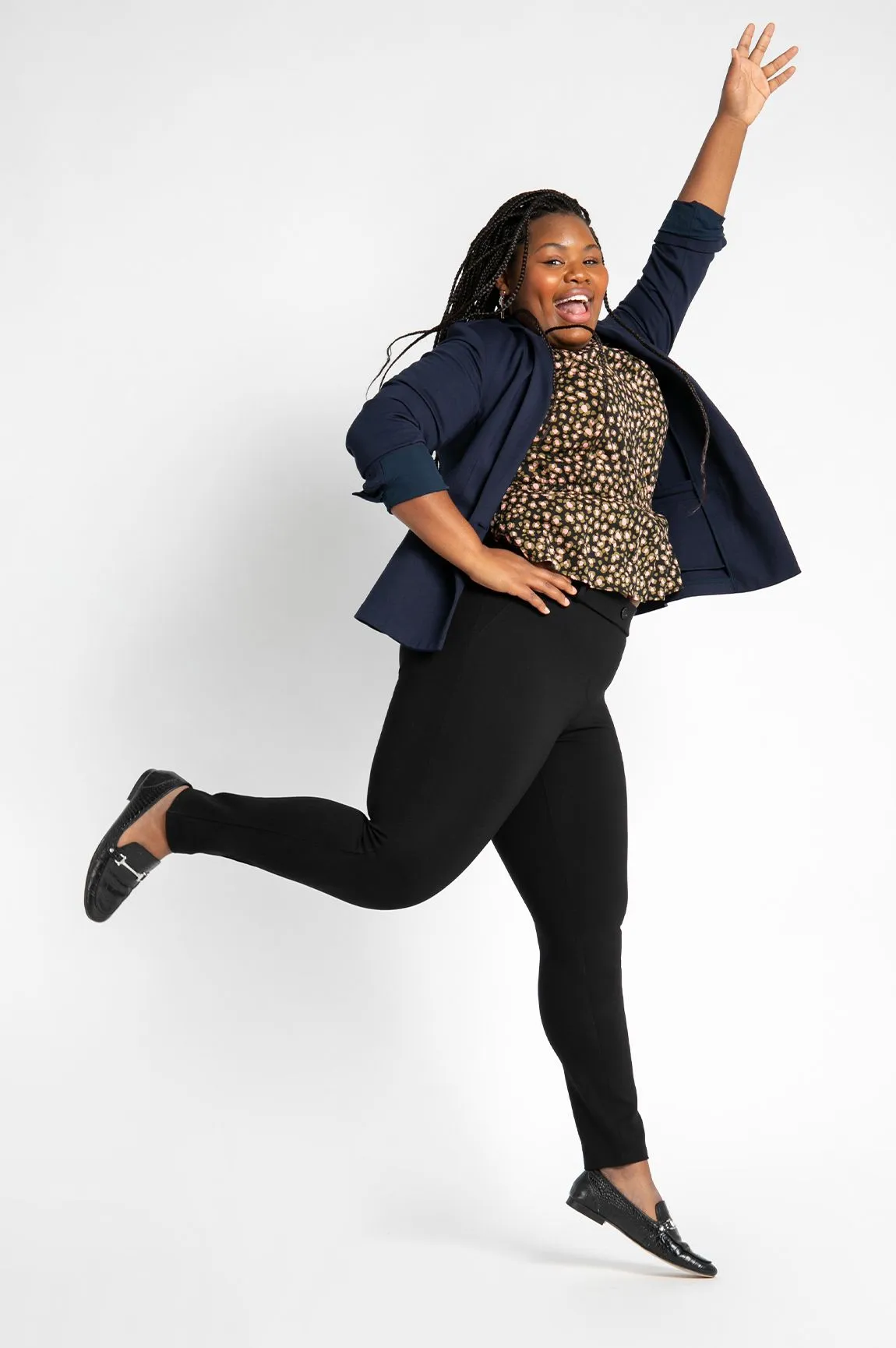 Skinny-Leg | Classic Dress Pant Yoga Pants (Black)