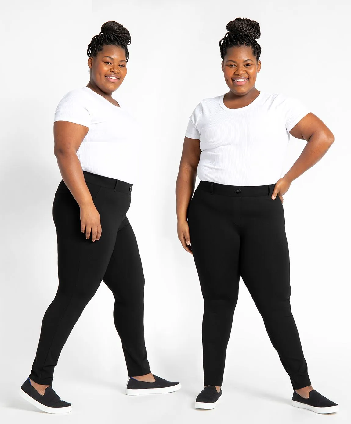 Skinny-Leg | Classic Dress Pant Yoga Pants (Black)