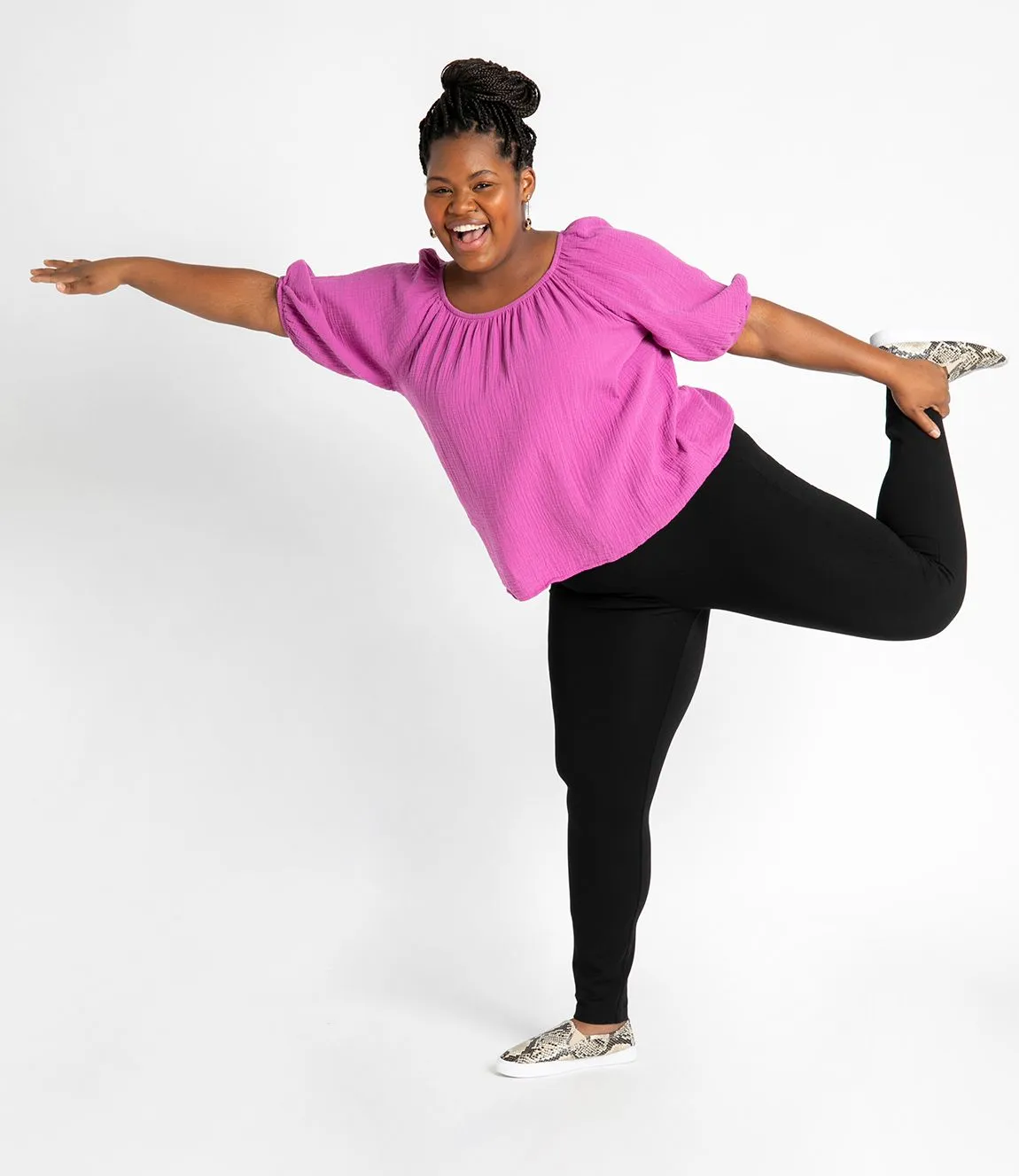 Skinny-Leg | Classic Dress Pant Yoga Pants (Black)