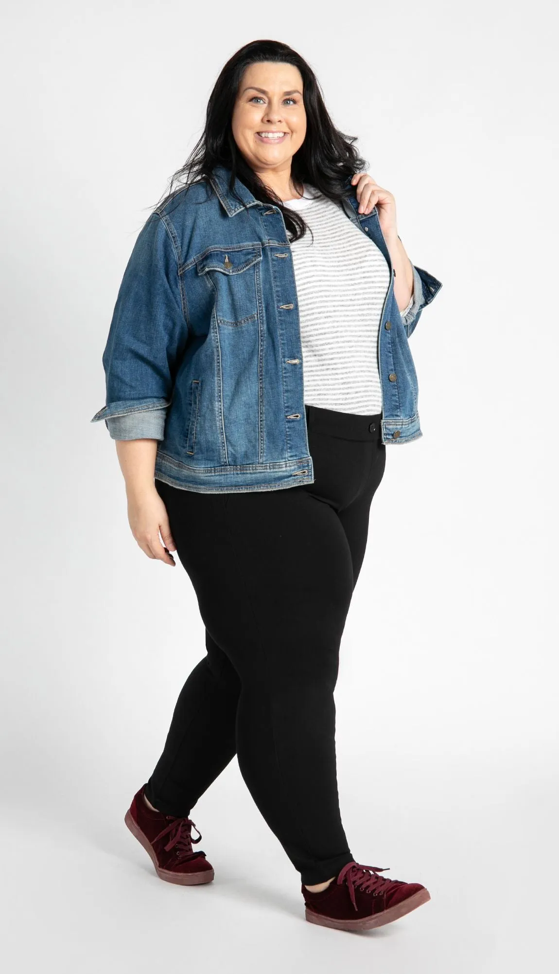 Skinny-Leg | Classic Dress Pant Yoga Pants (Black)