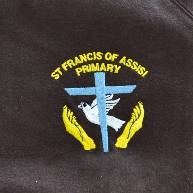 *St Francis of Assisi Primary brown crew neck sweater