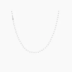 Sterling Silver Imitation Shell Chain
