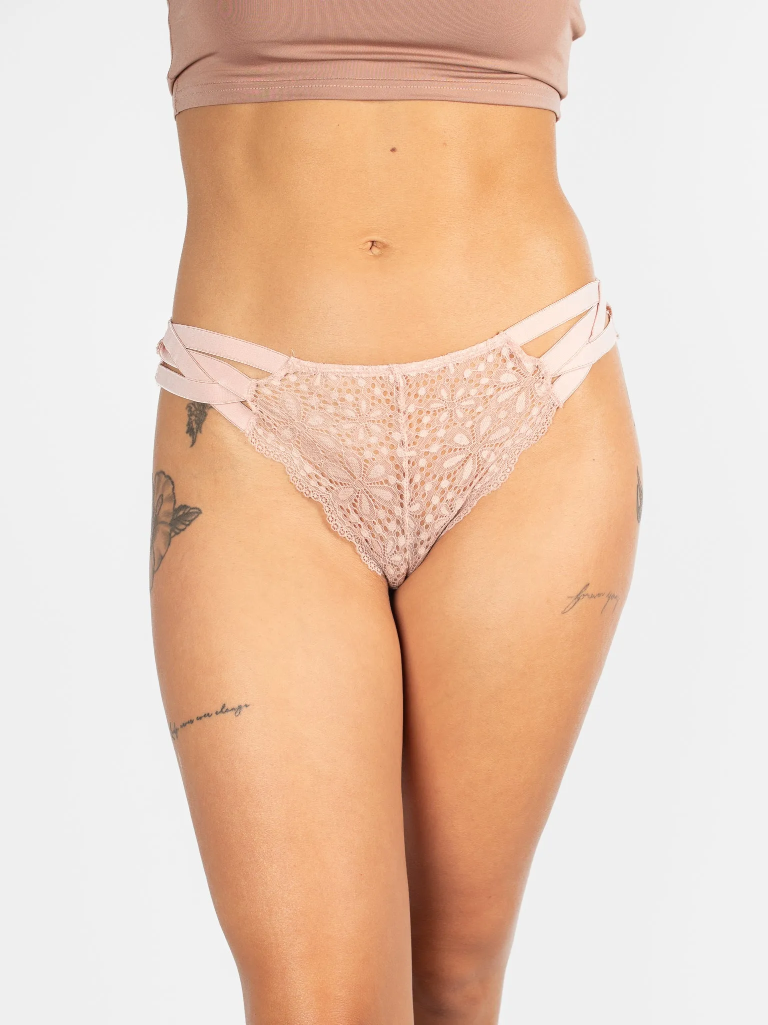 Strappy Beige Cheeky