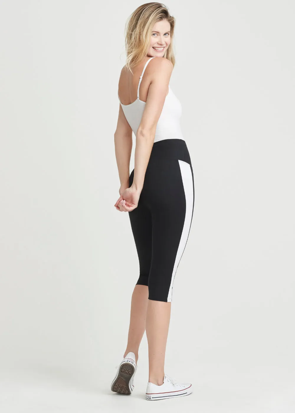 Talia Cropped Capri Shaping Legging - Cotton Stretch
