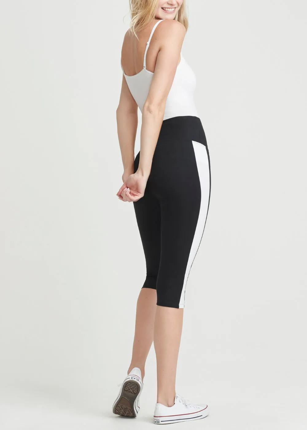 Talia Cropped Capri Shaping Legging - Cotton Stretch