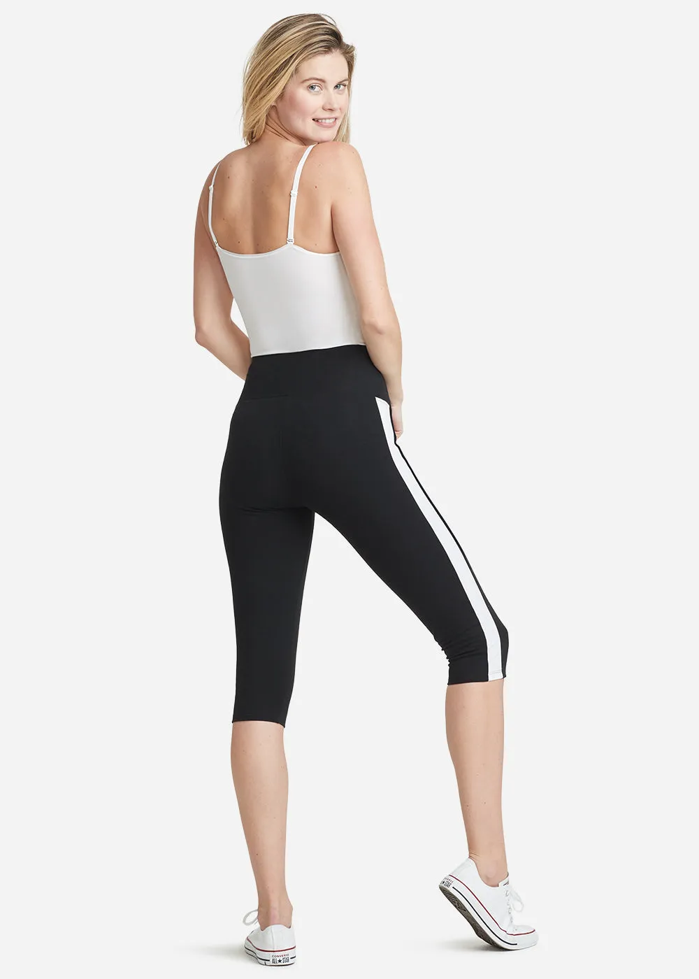 Talia Cropped Capri Shaping Legging - Cotton Stretch