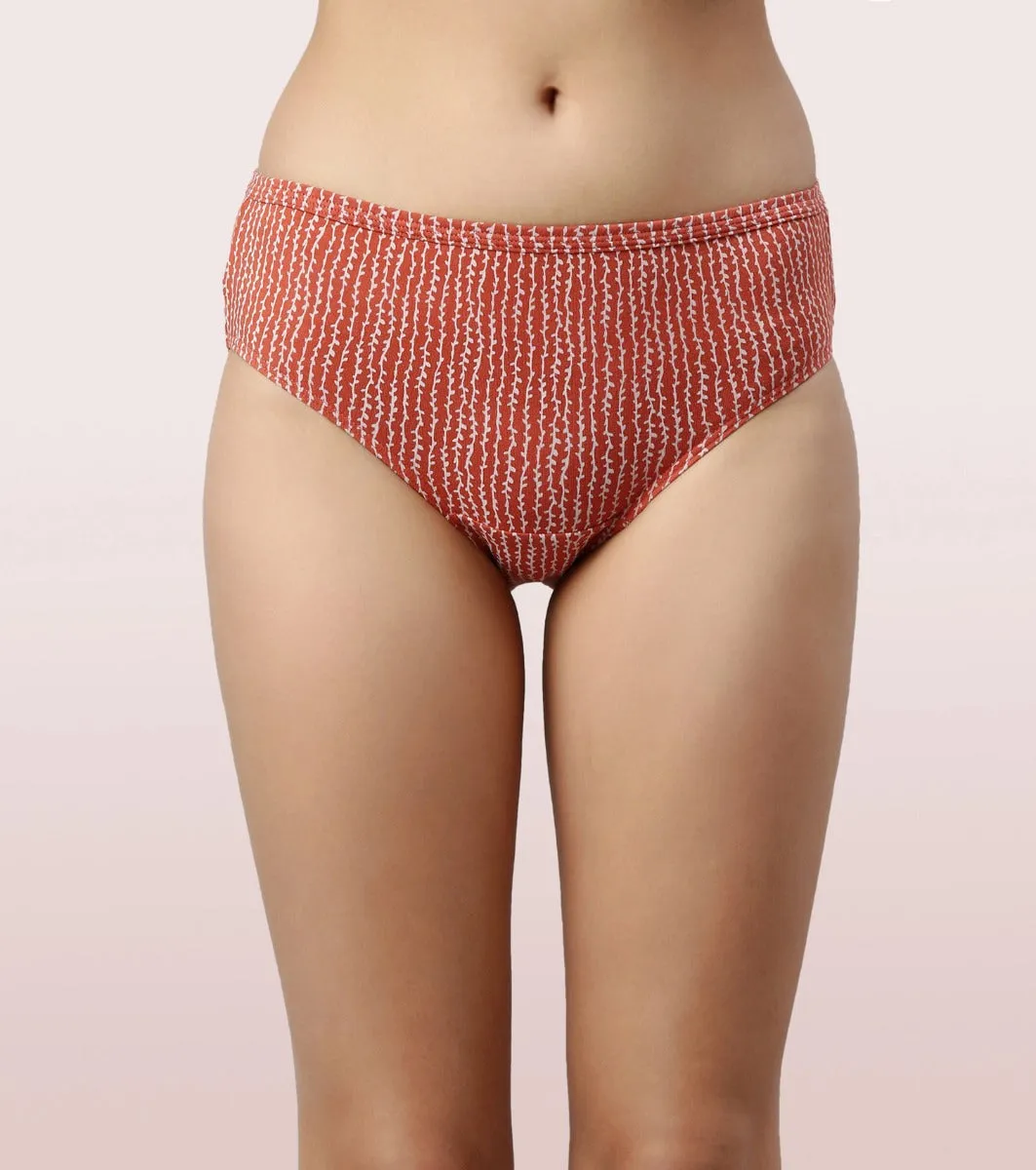 The Cotton Classic Hipster Panty | Antimicrobial And Stain Release Finish | 100% Cotton -Pack Of 3-Assorted Pack-Color and Print May Vary